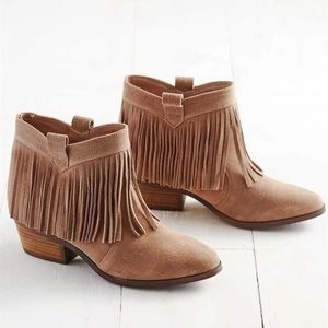 Fringe booties